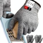 Tesuchan Cut Resistant Kitchen Gloves Unisex Anti‑Slip Large Original-0