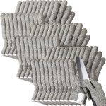 Cut Resistant Gloves Potchen 15-Pair Level 5 Large Grey-0
