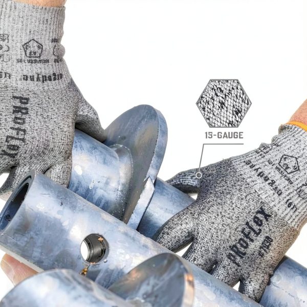 Ergodyne Cut-resistant Gloves A3 PU Coated Gray Large Unisex-4