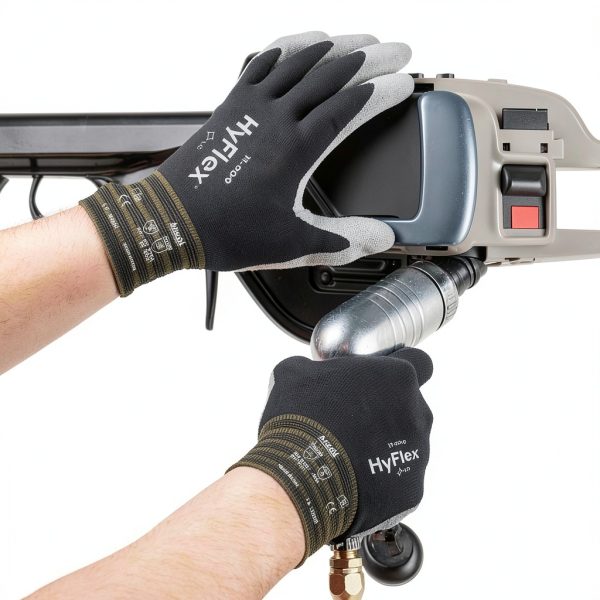Ansell HyFlex 11-600 PU Palm Coated Gloves Black Size 8 – 12 Pairs-3