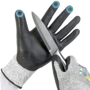 Kebada Cut Resistant Gloves A2 Coated Touchscreen Model C2 Large-0