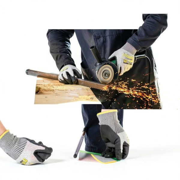 COOLJOB A6 Cut Resistant Safety Work Gloves 12/120 Pairs with Grip-4