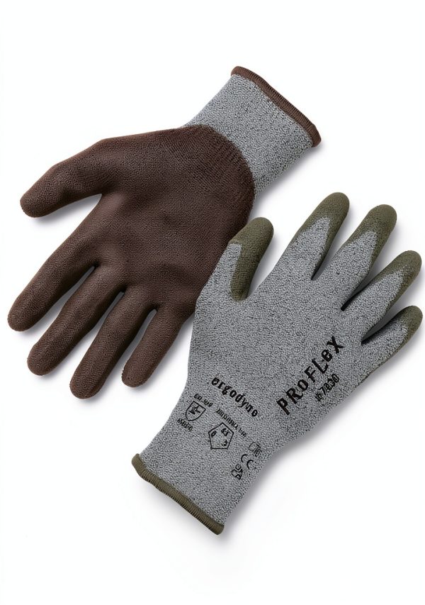 Ergodyne Cut-resistant Gloves A3 PU Coated Gray Large Unisex-0