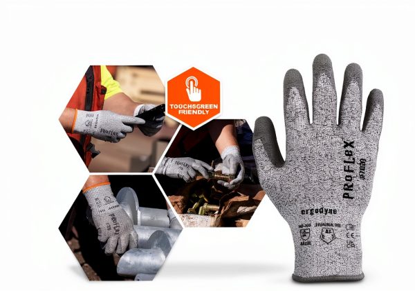Ergodyne Cut-resistant Gloves A3 PU Coated Gray Large Unisex-1