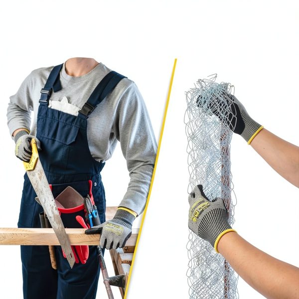 COOLJOB A6 Cut Resistant Safety Work Gloves 12/120 Pairs with Grip-3