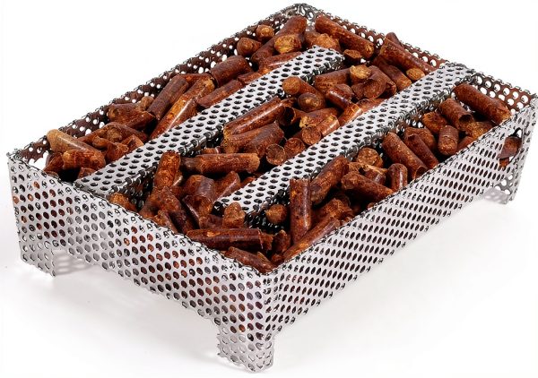 5" x 8" Pellet Smoker Tray by 3 BUZZLETT for Gas & Charcoal Grills-7