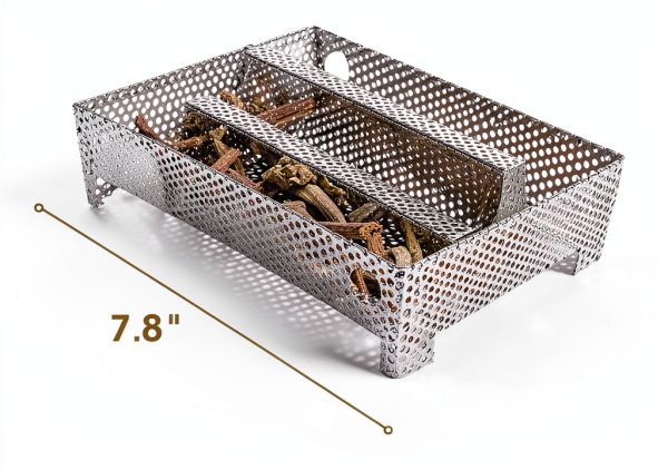 5" x 8" Pellet Smoker Tray by 3 BUZZLETT for Gas & Charcoal Grills-3