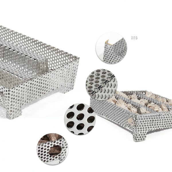 5" x 8" Pellet Smoker Tray by 3 BUZZLETT for Gas & Charcoal Grills-2