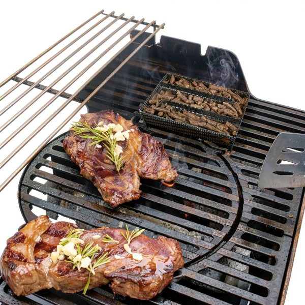 5" x 8" Pellet Smoker Tray by 3 BUZZLETT for Gas & Charcoal Grills-1